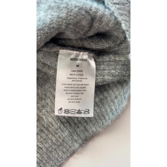 MISS ME Grey Star Print Zip Up lightweight Soft Jacket Women's Size Medium - Picture 5 of 9